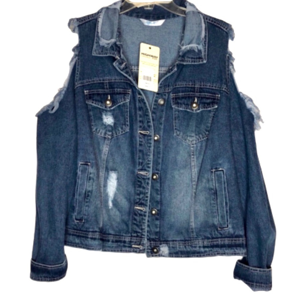 Highway Jeans distressed denim jacket